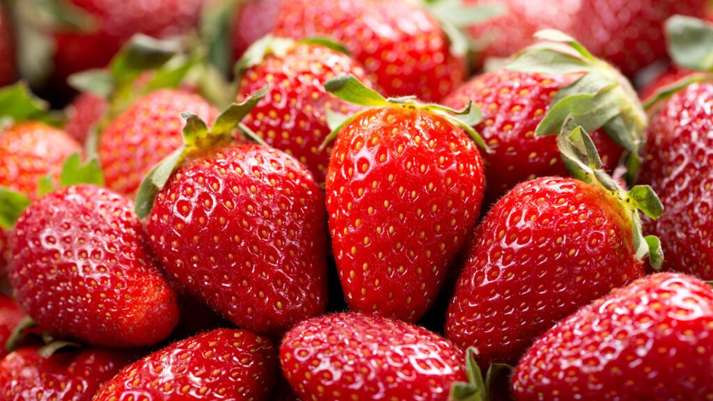 Strawberries for hamsters to eat.