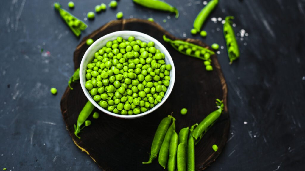 Peas for rabbits to eat.