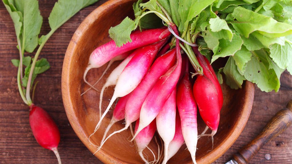 This is radish that rabbits can eat safely.